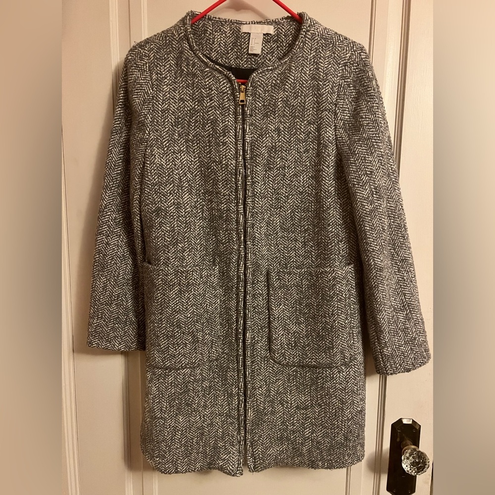 Beautiful Herringbone Wool & Cotton Jacket